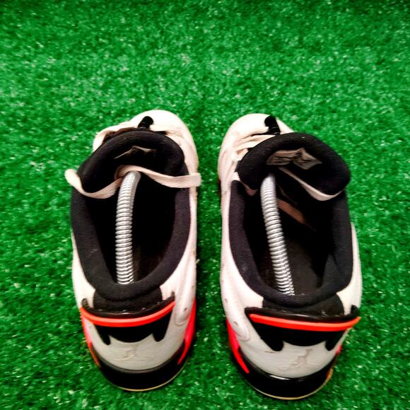 Nike Air Jordan 6 Retro Low Athletic Sneakers Kids 7Y White Black 768881-123 - Picture 7 of 10